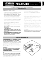 Yamaha NSC-5-HX-Owners-Manual 